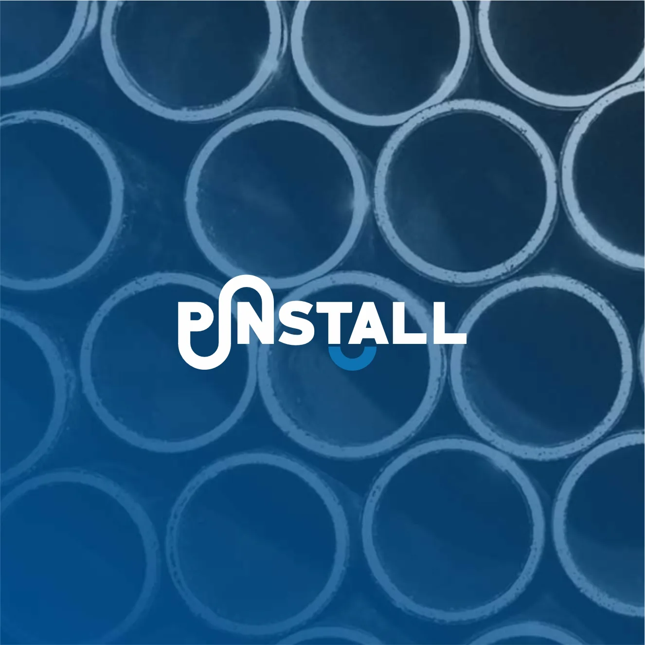 pinstall Pinstall visual concept